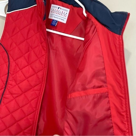 St. Louis Cardinals Red Vest Ladies Size Small Quilted Zip Front MLB Baseball - Picture 7 of 8